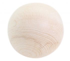 Boule 6 cm en bois - grosse boule hêtre diamètre 60 mm
