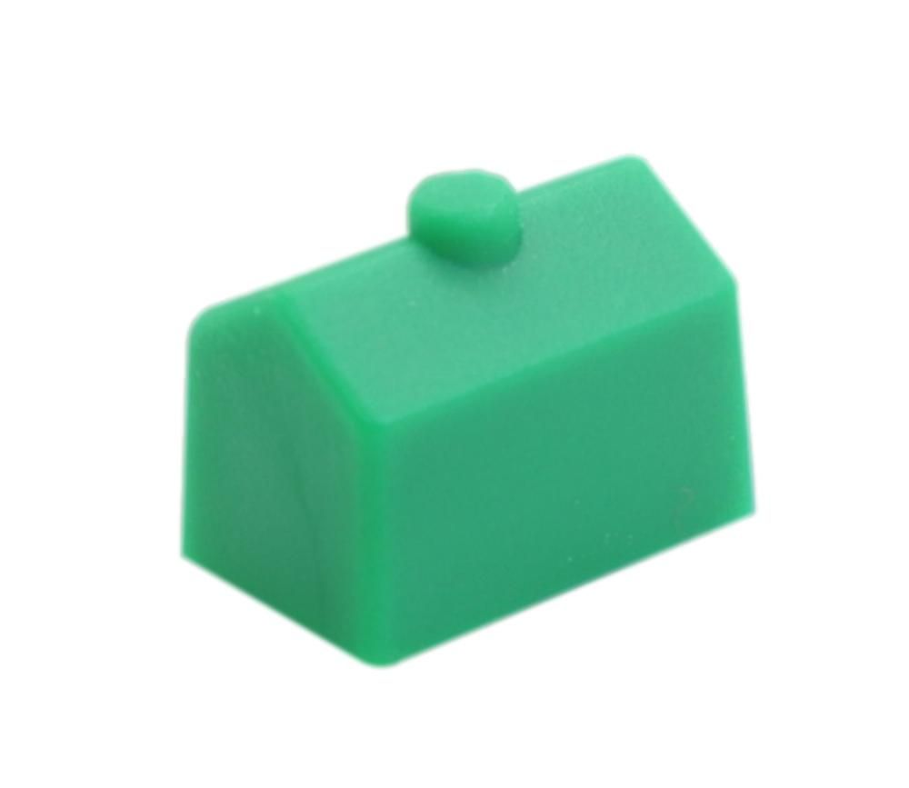 Pion maison verte plastique 12 x 8 x 9 mm