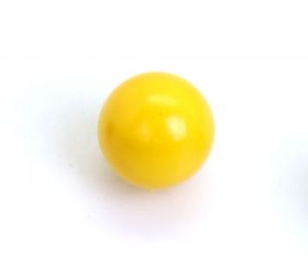 Boule 9 mm plastique bille à l'unité jaune
