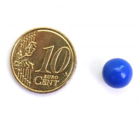 Bille plastique bleu 9 mm