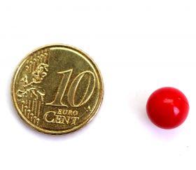 Bille plastique rouge 9 mm