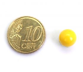 Bille plastique jaune 9 mm