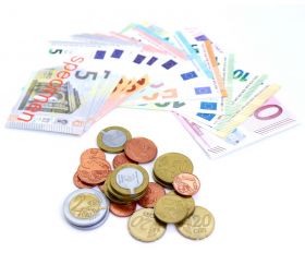 Euros factices 44 pièces et billets