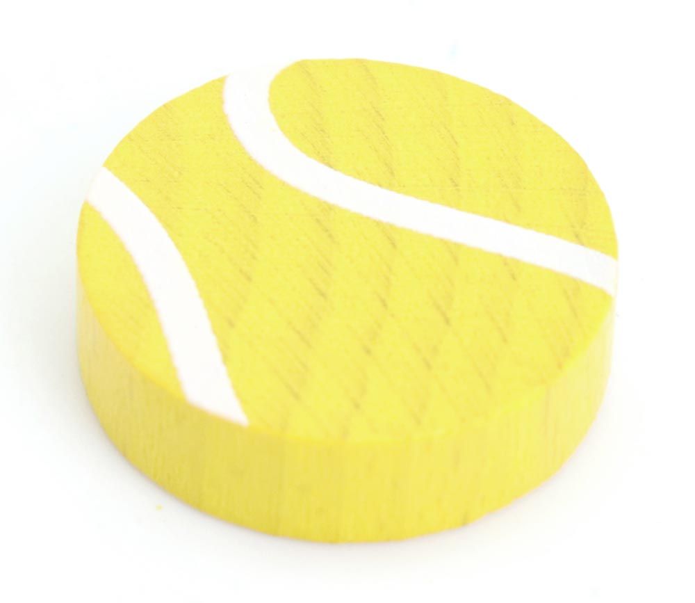 Pion de jeu balle de tennis en bois 2,5 cm