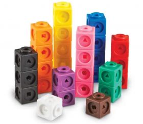 100 cubes mathlinks 2 cm clips encastrables emboitables math