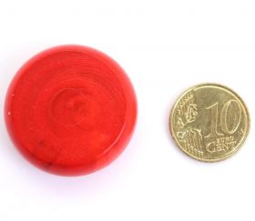 Palet crokinole 32 mm bois coloré rouge à l'unité