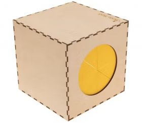 Boite cube pour reconnaitre des objets - 20 cm