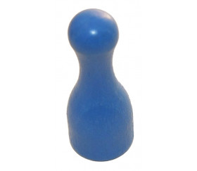 Pion joueur grand bleu 60 x 25 mm - 6 cm de haut