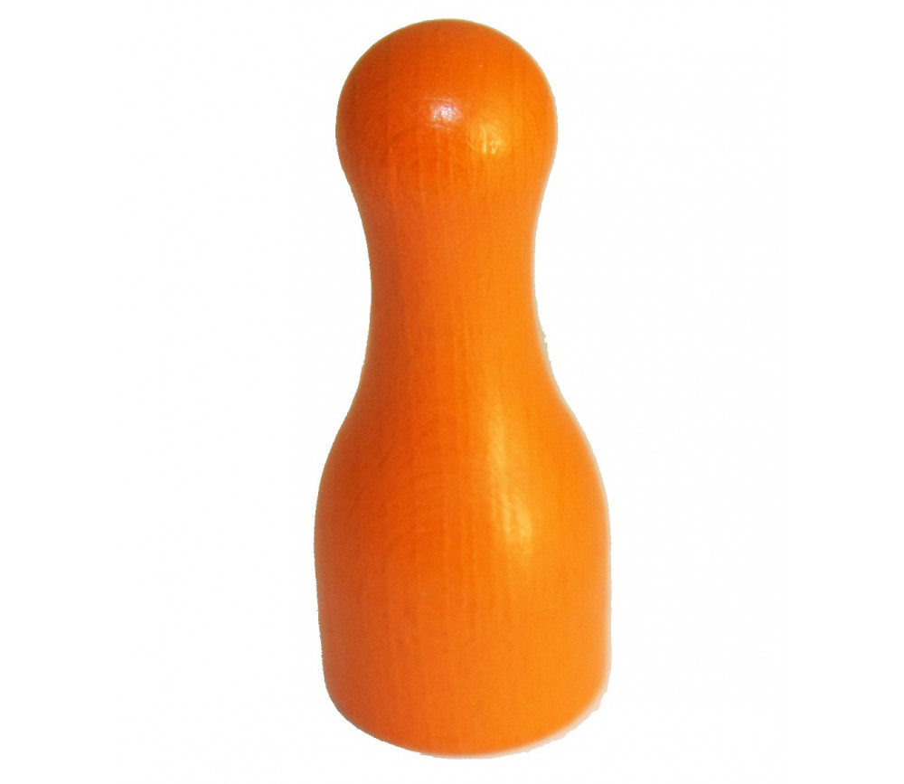 Pion joueur grand 60 x 25 mm - 6 cm de haut orange