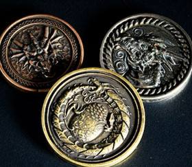 24 Pièces en métal Forged dragon coins