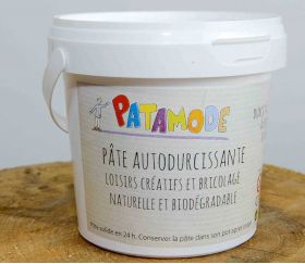 Pâte de modelage autodurcissante végétale blanche 500 g