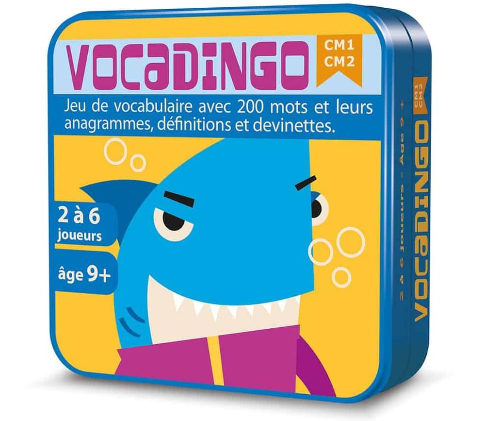 Vocadingo CM1 CM2 - jeu vocabulaire et orthographe basé sur les anagrammes