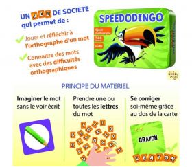 Speedodingo CP CE2 - jeu lettres et orthographe
