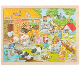 Puzzle des Animaux rigolos BELEDUC - Puzzle en bois 30 pièces