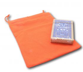 sac tissu coton orange accessoires jeux