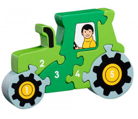 Puzzle bois tracteur 1 à 5 - commerce équitable