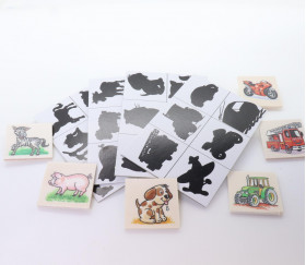 Loto jeu ombres silhouettes animaux