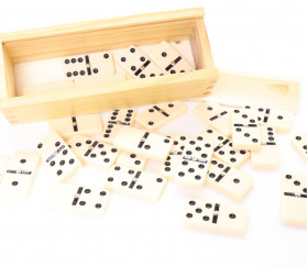 Coffret Petite Boite de Jeu de Dominos Classiques DOUBLE 6 , idéale pour  les débutants