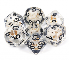 Set 7 dés multi-faces - Stone Skull