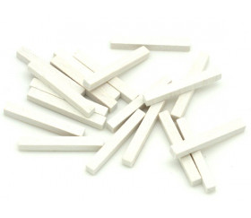 Baguettes blanches 5x5x39 mm pions buchettes en bois pour jeu