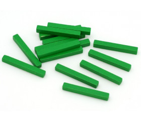 Baguettes vert 5x5x39 mm pions buchettes en bois pour jeu