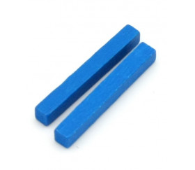 Baguettes bleu 5x5x39 mm pions buchettes en bois pour jeu