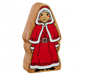 Mère Noël en bois 101 x 54 x 25 mm personnage jeu