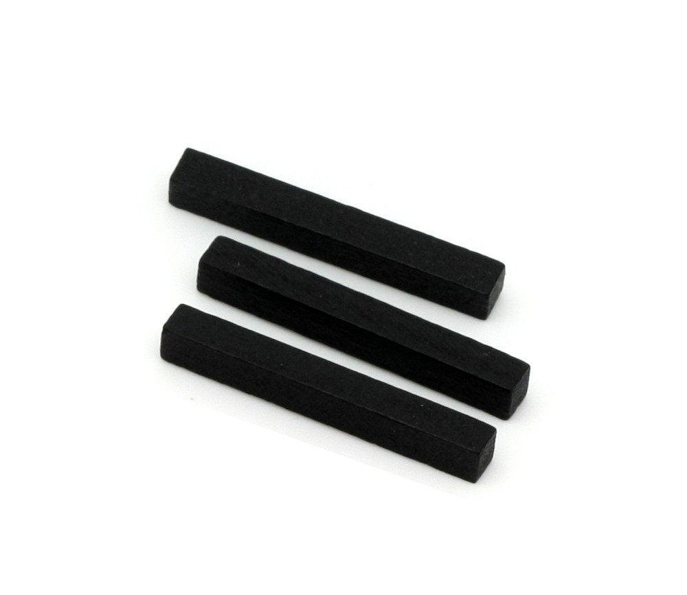 Baguettes noir 5x5x39 mm pions buchettes en bois pour jeu