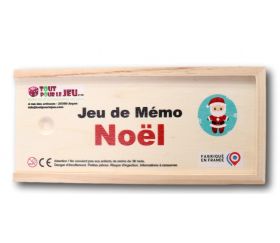 Coffret Mémo de Noël en bois - Fabrication France