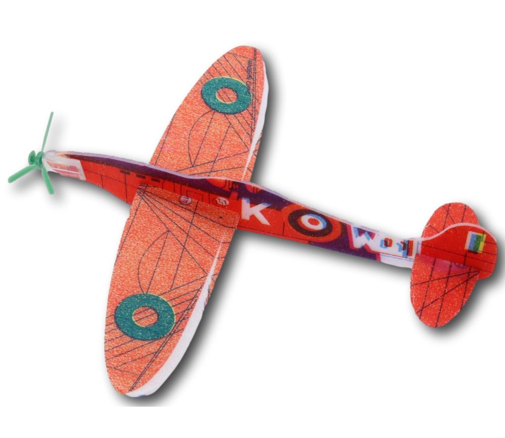 Avion planeur 19 cm en polystyrène