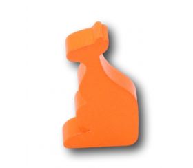 Pion en bois kangourou orange 45 x 20 x 8 mm