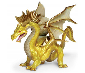 Figurine dragon doré 17 x 11 x 10,7 cm
