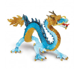 Figurine dragon bleu Krystal 20.5 x 10.6 x 8.3 cm