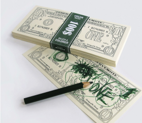 Billets bloc note dollars à colorier