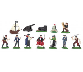 Pirate : 12 figurines de jeu pirate