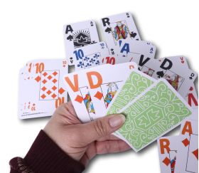 Grande cartes à jouer très lisible