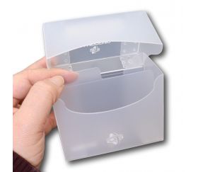 Deck box HORIZONTAL - Boite cartes de jeux - plastique transparente