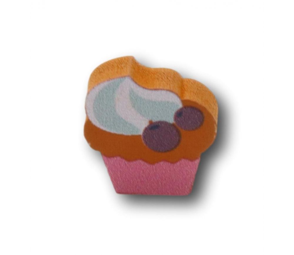 Pion Muffin en bois 16 x 15 x 5 mm