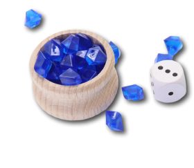 diamant bleu - imitation pierres précieuses pépites