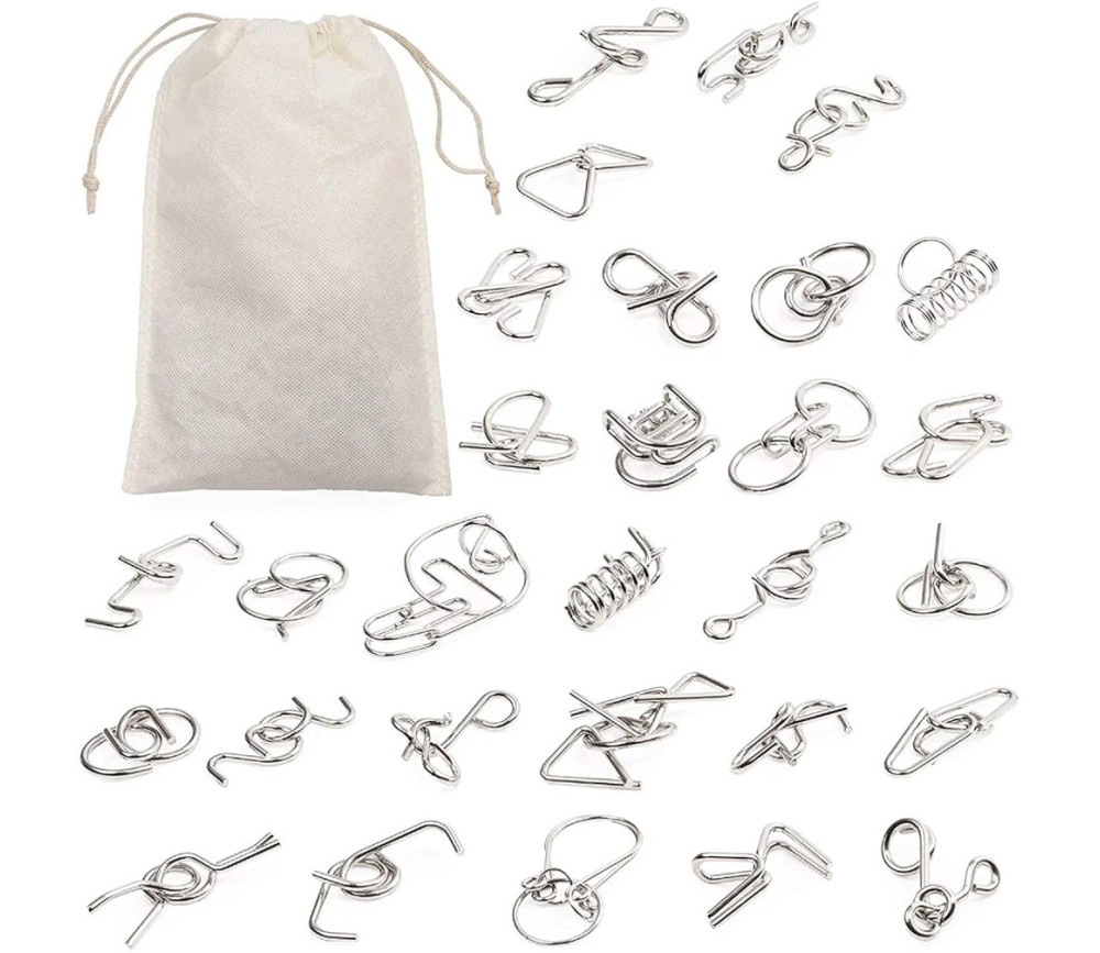 30 Casses-Têtes en métal 4 à 9 cm 30 Casses-Têtes en métal 4 à 9 cm
