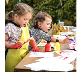 2PCS Tablier de Peinture pour Enfant 3-8 ans Garçons Filles