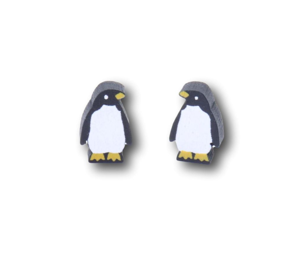Pion Pingouin manchot en bois