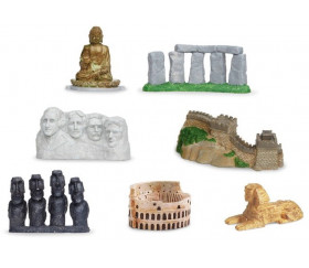 7 monuments du monde figurines jouet miniature série 2