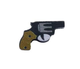 Pion Pistolet Revolver en bois 18 x 11 x 5 mm