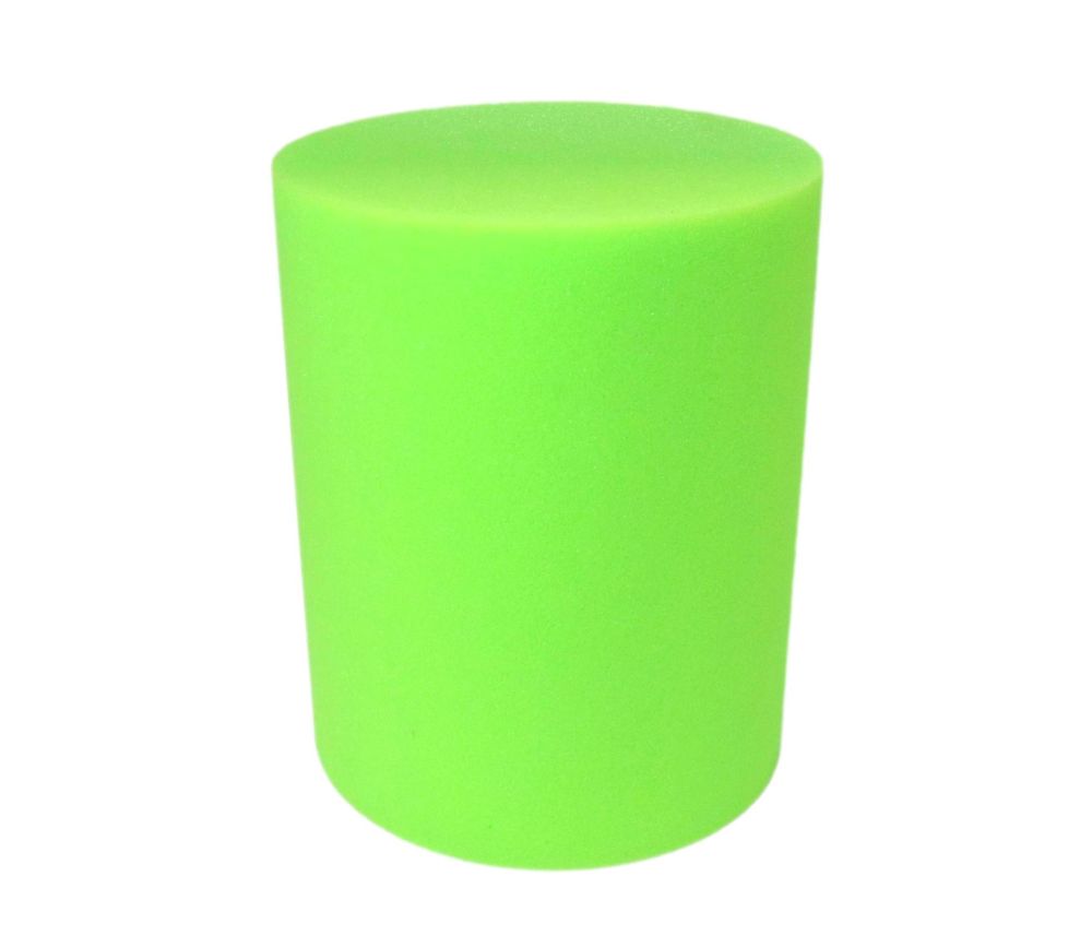 pion géant cylindre vert clair en mousse 25 cm de haut 