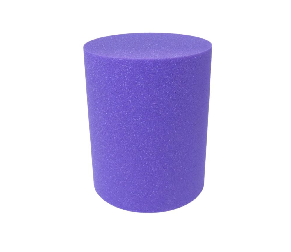 pion géant cylindre violet en mousse 25 cm de haut
