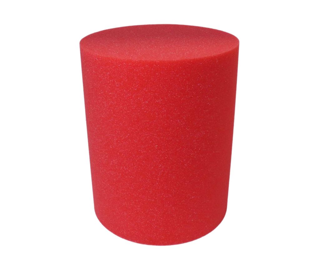 pion géant cylindre rouge en mousse 25 cm de haut