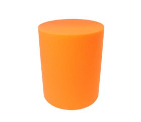 pion géant cylindre orange en mousse 25 cm de haut