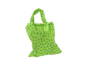 sac tissu vert avec anses