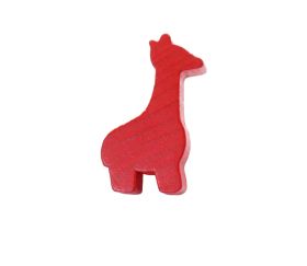 Pion Girafe rouge en bois 41 x 28 x 10 mm
